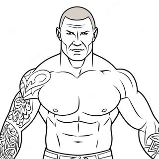 Randy Orton Aksiyon Halinde Boyama Sayfası 38964-30803