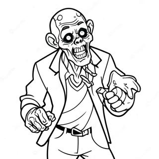 Página Para Colorear De Disney Zombies 38973-30816