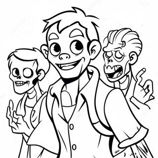 Zombified Disney Characters Coloring Page 38974-30827