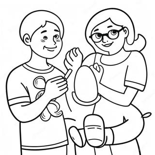 Inclusive Friends Coloring Page 39044-30867