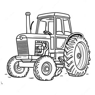 Vintage Pulling Tractor Coloring Page 39054-30879