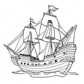 Mayflower Coloring Pages