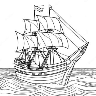 Pagina Da Colorare Della Nave Mayflower 39073-30894