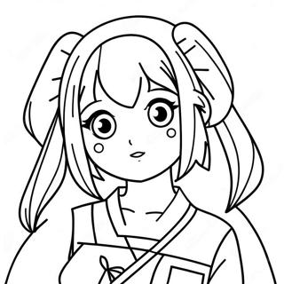 Anime Girl Coloring Pages