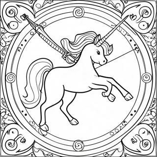 Pagina De Colorat Cu Semnul Zodiacal Săgetător 39113-30927