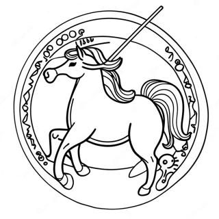 Pagina De Colorat Cu Semnul Zodiacal Săgetător 39113-30928