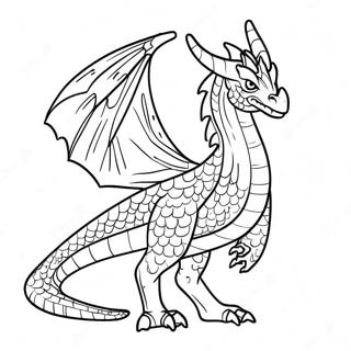 Majestic Sandwing Dragon Coloring Page 39134-30938