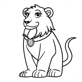 Gryffindor Brave Lion Coloring Page 39154-30958