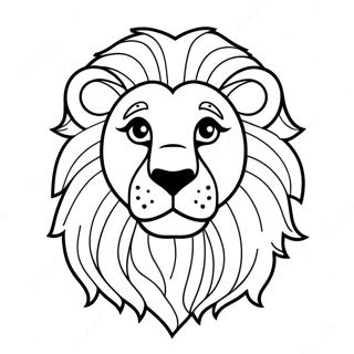 Gryffindor Brave Lion Coloring Page 39154-30959