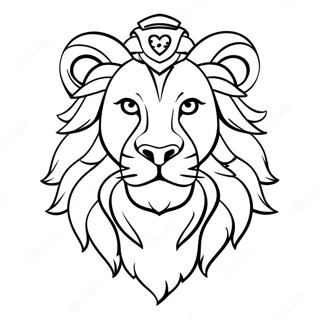 Gryffindor Brave Lion Coloring Page 39154-30960