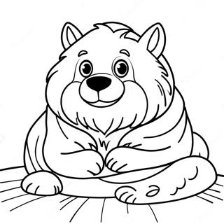 Cozy Animal Blanket Coloring Page 39164-30966