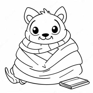 Cozy Animal Blanket Coloring Page 39164-30968