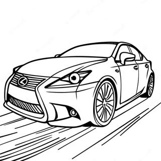 Lexus Auto In Beweging Kleurplaat 39184-30985