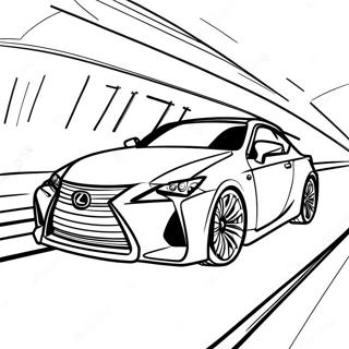 Page À Colorier D'une Lexus En Mouvement 39184-30988