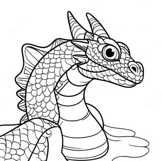 Water Dragon Realistic Dragon Coloring Pages