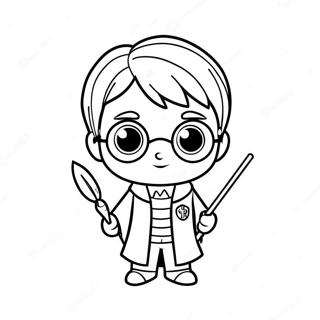 Harry Potter Chibi Coloring Pages