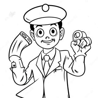 Inspector Gadget In Action Coloring Page 39264-31101