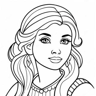 Beautiful Girl Coloring Page 39273-31049