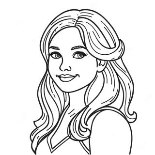 Beautiful Girl Coloring Page 39273-31050