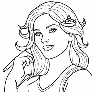 Beautiful Girl Coloring Page 39273-31052