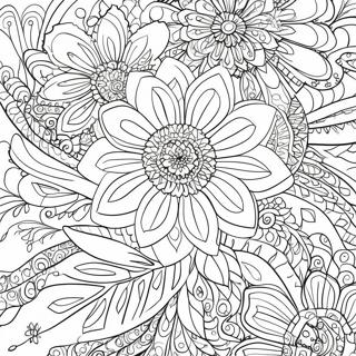 Intricate Hard Flower Coloring Page 39293-31059