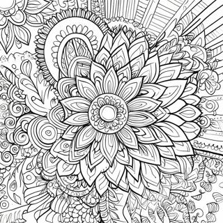 Detailed Floral Mandala Coloring Page 39294-31067