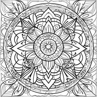 Sacred Geometry Mandala Coloring Page 39323-31086