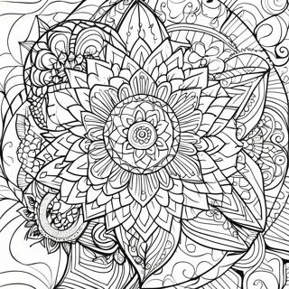 Sacred Geometry Mandala Coloring Page 39323-31087