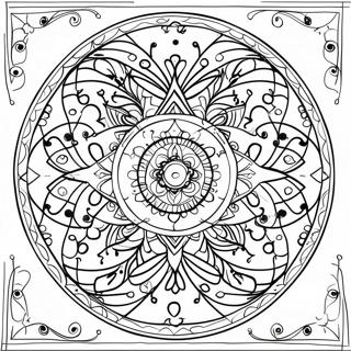 Helig Geometri Mandala Färgläggningssida 39323-31088