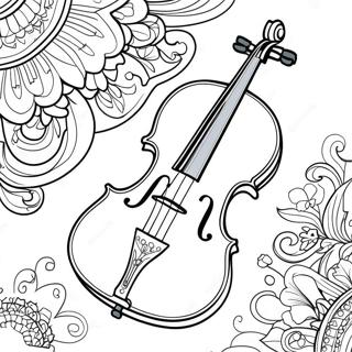 Violin Coloring Pages