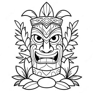 Tiki Coloring Pages