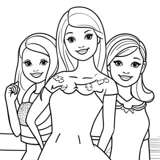 Barbie Skipper With Friends Coloring Page 39364-31121