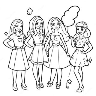 Barbie Skipper With Friends Coloring Page 39364-31122