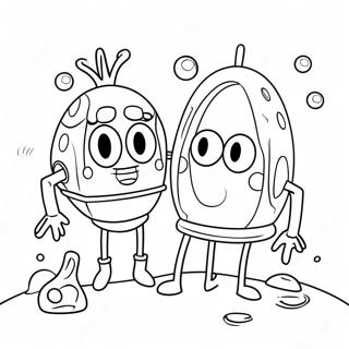 Spongebob Jellyfish Coloring Pages