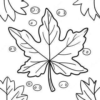 Autumn Maple Leaf Coloring Page 39384-31133