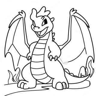 Charizard Breathing Fire Coloring Page 39414-31165