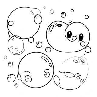 Cute Bubbles Floating Coloring Page 3941-3186