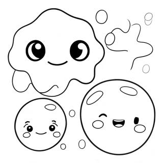 Cute Bubbles Floating Coloring Page 3941-3187