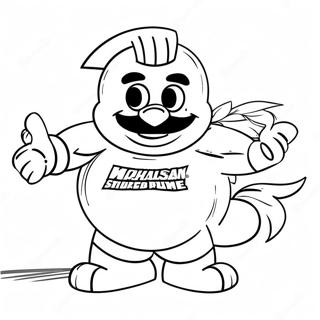 Michigan State Mascot Coloring Page 39454-31199