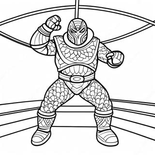 Dominik Mysterio Coloring Pages