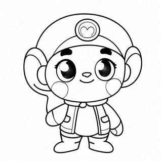 Cute Q Character Coloring Page 39504-31225