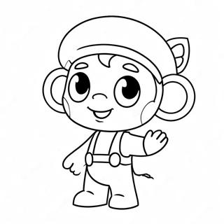 Cute Q Character Coloring Page 39504-31226