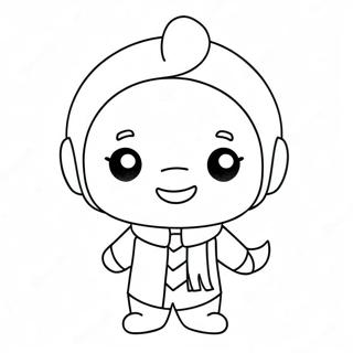 Cute Q Character Coloring Page 39504-31227