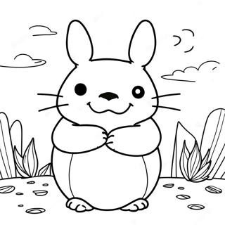 Totoro Coloring Page 3950-3142