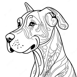 Great Dane Coloring Pages