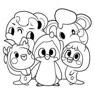 Cute Sml Characters Coloring Page 39534-31266