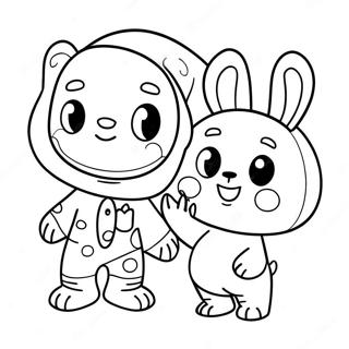 Cute Sml Characters Coloring Page 39534-31268