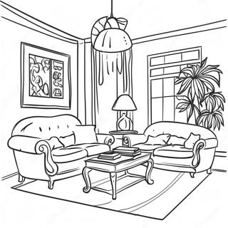 Interior Coloring Pages