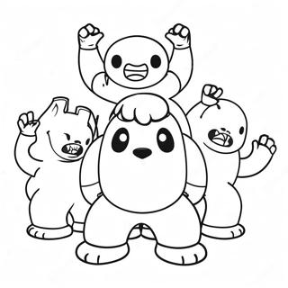 Gang Beasts Coloring Page 39563-31287