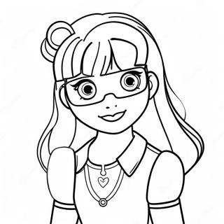 Violet Rainbow High Character Coloring Page 39583-31312